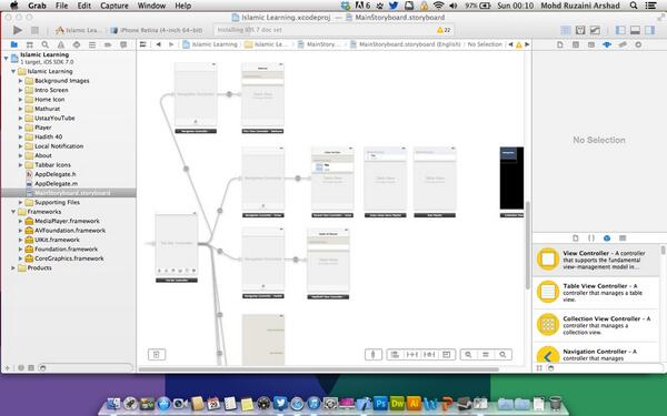 mra_ruzaini's tweet image. Alhamdulillah done install #Xcode5 untuk #iOS7 development :D . Nice UI ~
