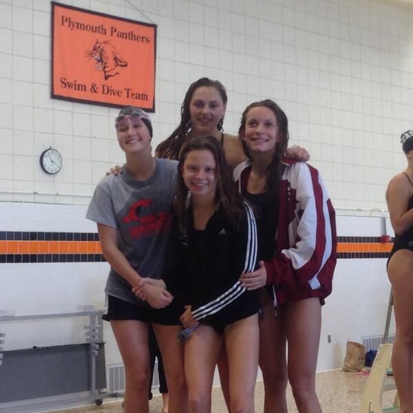 “<a href="/SwimmingRaider/">Raider Swimming</a>: 200/400 Free Relay Plymouth Invite champs (400 FR meet record) ” congrats ladies! #raiderpride