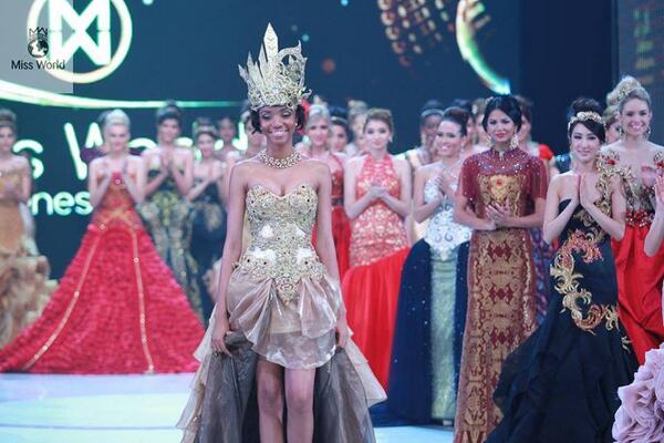 InteriorAFRICA's tweet photo. Miss Cameroon (Valerie Ayena) made it to top 10 #missworld http://t.co/a40e3jdCzF