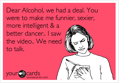 hidemyhangover's tweet photo. Alchohol, we need to talk http://t.co/4vRbQrGoLO
