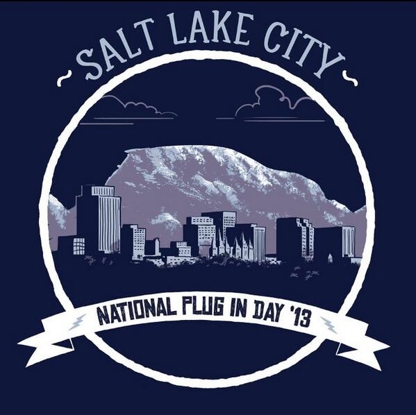 NissanElectric's tweet photo. Check out this awesome design for our #EV fans in Salt Lake City. #KickGas #NPID2013 http://t.co/DAGenZSGJ8