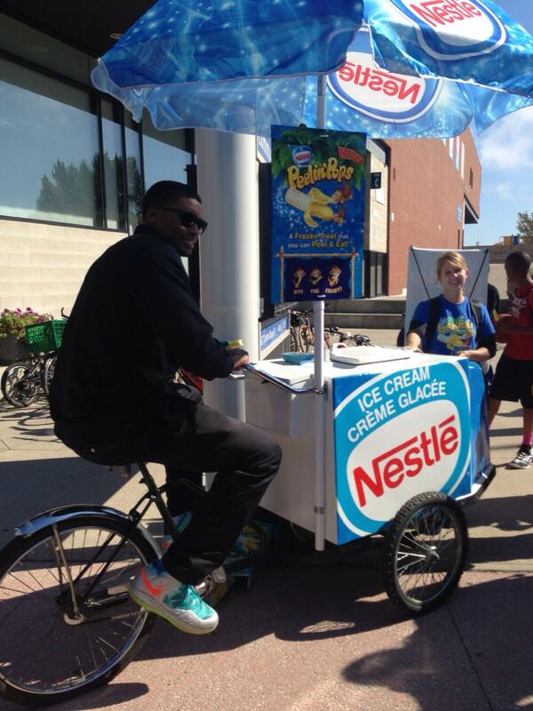 RudyGay's tweet photo. It was a great day for a #RideWithRG finishing with some ice cream thanks to Nestle http://t.co/rfbd1ole3N