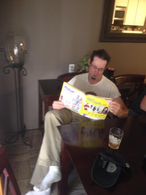 gregseverson's tweet photo. Poindexter. He thought it was a playboy!!!! http://t.co/b61K9Phwwp
