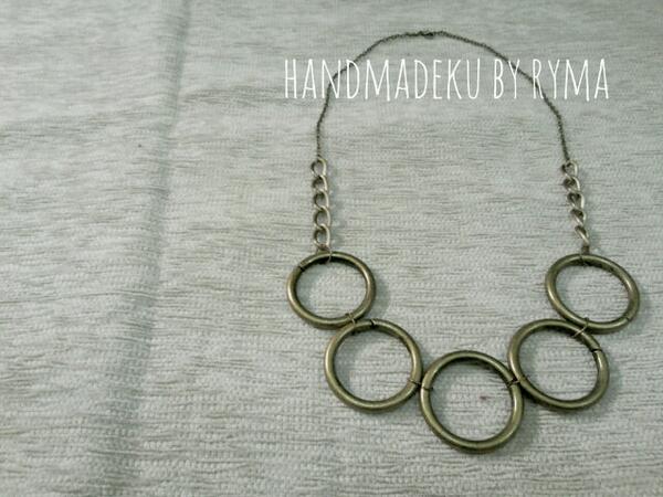 Ring chain necklace idr 56k (for order liat CP di bio ya) #handmadekubyryma ^_^
