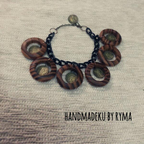Wood ring coin bracelet idr 22k (for order liat CP di bio ya) #handmadekubyryma ^_^