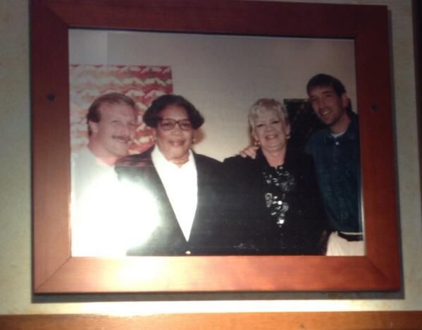 jenimiso's tweet photo. . @LouMalnatis loved seeing my Grandma Lea on your wall today!  #stillthebestpizzaever http://t.co/hyCFaprQnA
