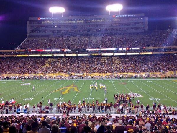 PresPools's tweet image. ASU vs. USC... Hope you're enjoying your Saturday night football! #MaroonMonsoon #ASU #PresidentialPools