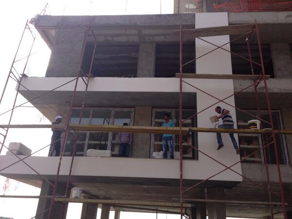 MVK inşaat cephe çalışması