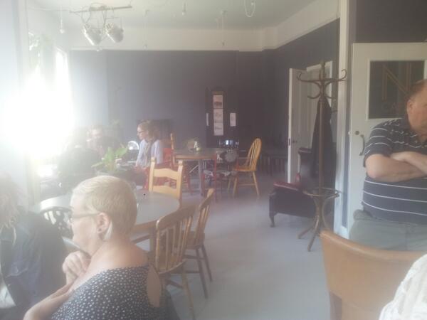 Luke_K_Knight's tweet photo. Having tea at @AlanLynn2 new cafe http://t.co/2hRUJugnLT
