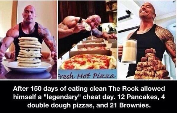 TheRock's tweet photo. When I wrap #HERCULESMovie it's 172 days straight of intense diet for the role. This'll be fun.. #SilverbackDestroys http://t.co/uc94NkCmre