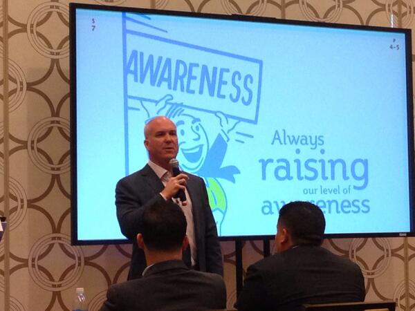 GabyIslas's tweet photo. @quickenloans CEO Bill Emerson talking about our ISMs. Values/culture are key for sustainable growth. #NAHREP2013 http://t.co/QL98kF5Dnb