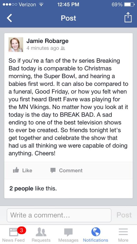 JamieRobarge's tweet photo. This says it@all. @BreakingBad_AMC @aaronpaul_8  @RjMitte http://t.co/srnrm6U01o