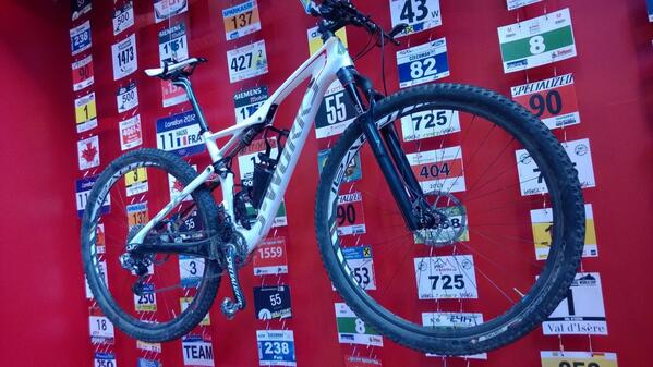 banjo_cycles's tweet photo. Ned Overend rig at the bike show. http://t.co/oK3kK2uW4E