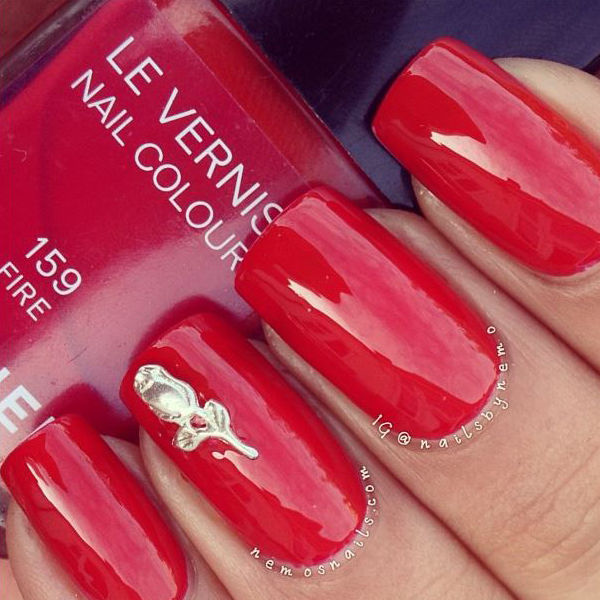 BellizCompany's tweet photo. Porque o detalhe da rosa fez toda a diferença nessa #nailart, concorda? http://t.co/MHxmao9Qp0