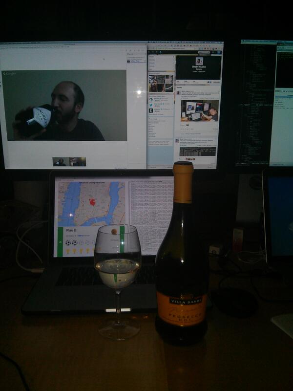 akatov's tweet image. Relaxing after 48 intense hours of #clojurecup. with @onurbon, @adamtait, @moocar