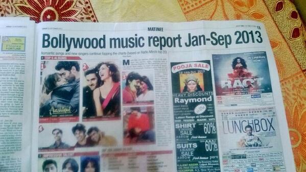 “@Team_Shraddhak: Our <a href="/ShraddhaKapoor/">Shraddha</a> 's and Aditya Roy Kapur's #Aashiqui2 is on the top of the list <3 ! ” Weheeew!