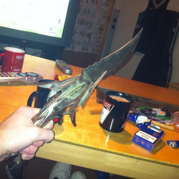 Just sat on this, cheers jaf mate, maybe keep your clingon death sword somewhere other than below a hoody on a chair