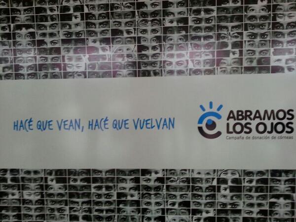 Así quedó el backpodium en el Pinedo. Gracias a la ayuda de ustedes podremos hacer que vuelvan. #abramoslosojos2013