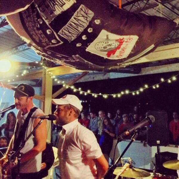LouMUSICulture's tweet photo. Bonnie 'Prince' Billy &amp; Matt Sweeney performing "Superwolf" in its entirety live for the first time at @CroppedOut http://t.co/Cx9oP16FQy