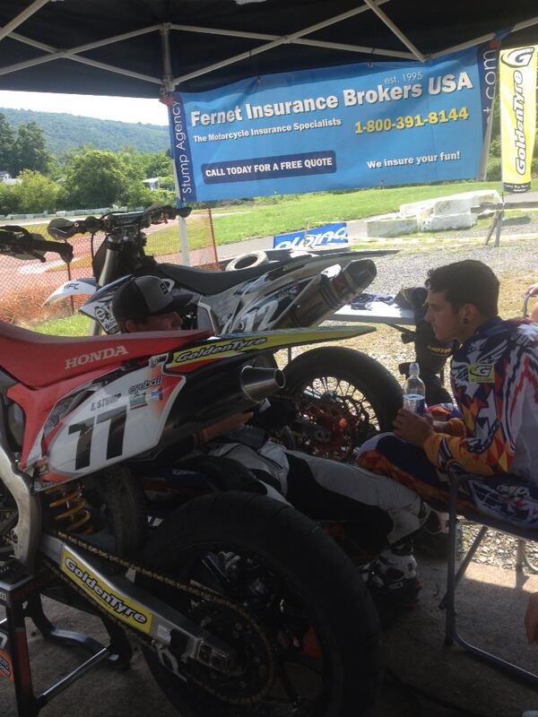 stumpy8831's tweet image. Eric Stump go's 1-1 in the SMEC Supermoto 450 pro class to wrap up the #1 plate this year!!!