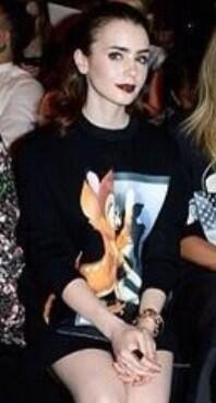 TMI_Turkey's tweet photo. NEW - Lily spotted at Givenchy show during Paris fashion week http://t.co/yLMRi6H35c