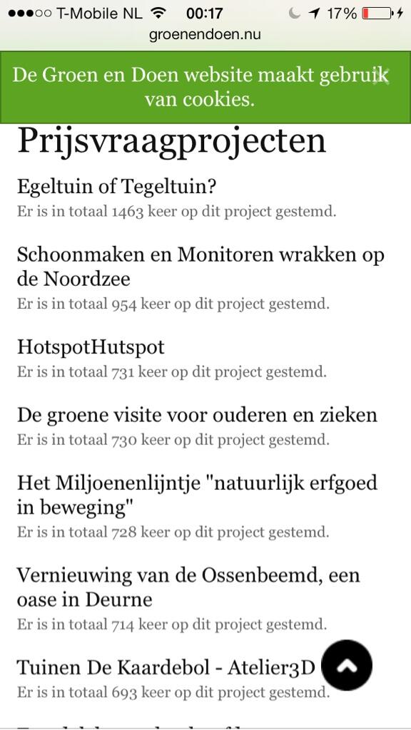 superdank stemmers! op de derde plek... nu op naar de hoofdprijs!