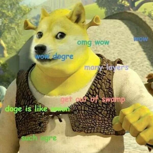 such_shibe's tweet photo. Am shrek naow
              Jus green
        Much wow http://t.co/n4EOWgznIF