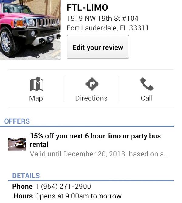 blakethegamerfl's tweet image. #googlemaps #bestpartybus #bachelorette_party #bentlystyle #Benz  #epic #exoticlimos #hummerlimos  #pinkhummers