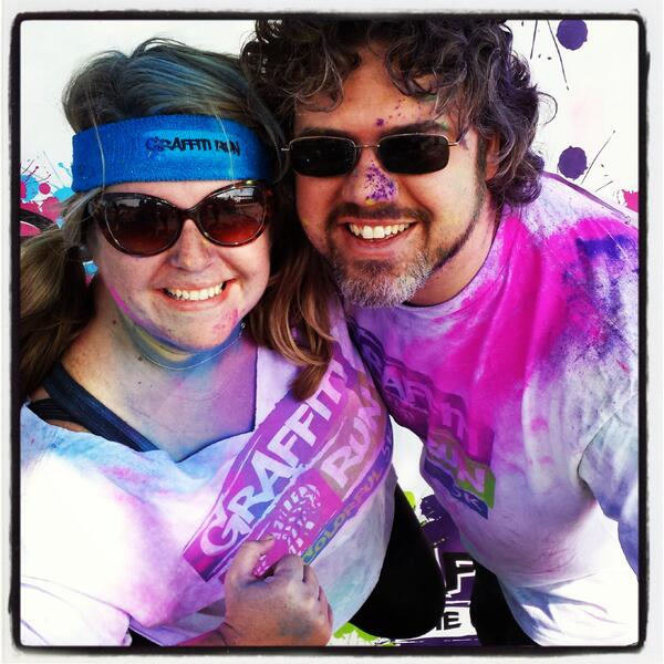 Tetens4TX's tweet image. @TheGraffitiRun great time today in Fort Worth!! #thegraffitirun #thecolorful5K