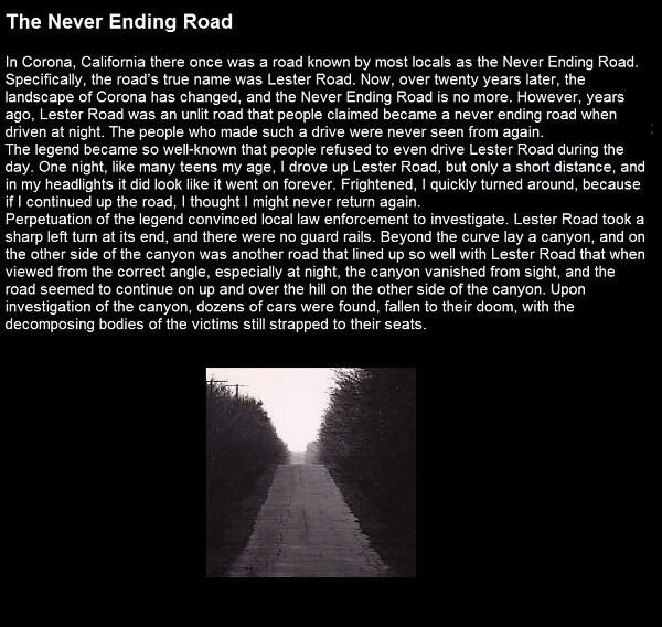 The Never Ending Road