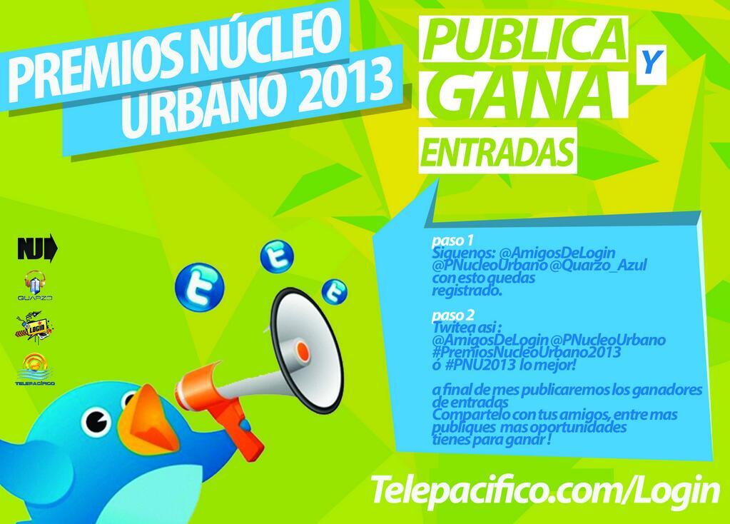 PNucleoUrbano's tweet photo. Continúa apoyando #PremiosNúcleoUrbano2013 y podrás ganar entradas al evento del año. http://t.co/trmkuUrUu2 #PNU2013 http://t.co/AW8rBP5TJe