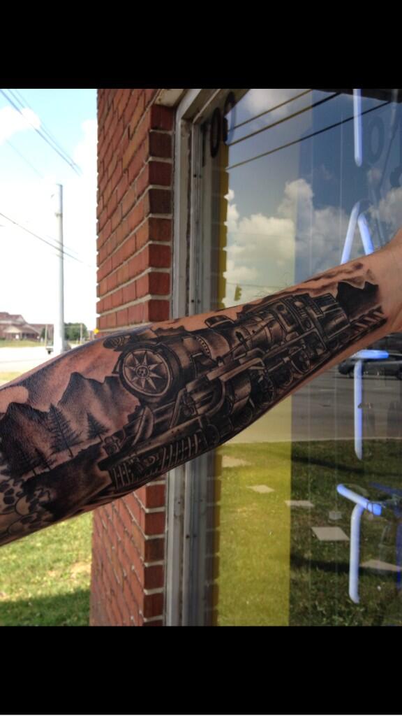 big daddy tray on twitter train tattoo inspired by the song night