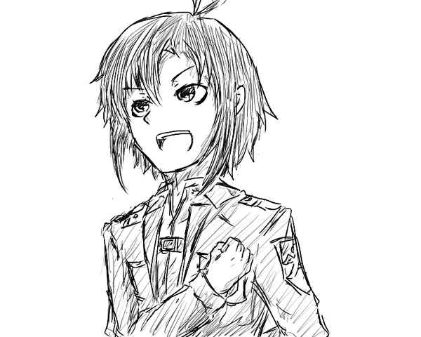 うまく描けなかったけど真、元ネタはわかるはず 