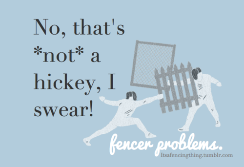 Although after a drunken social this one might not be true #fencingproblems