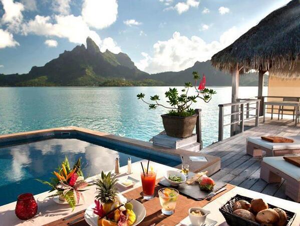 _Paisajes_'s tweet photo. Morning from Bora Bora. http://t.co/sUvVcYccBY