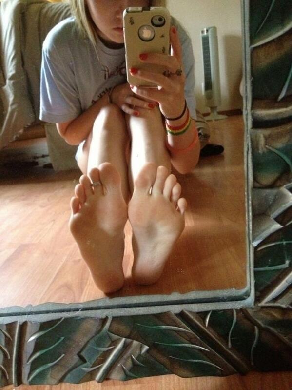 Selfie teen feet Have YOU