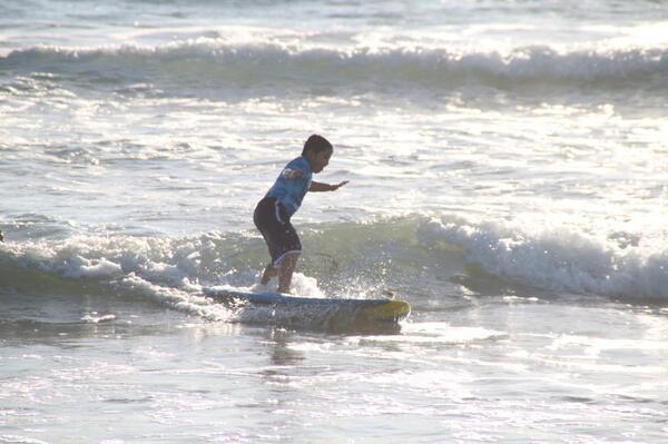 My first surfing!!!