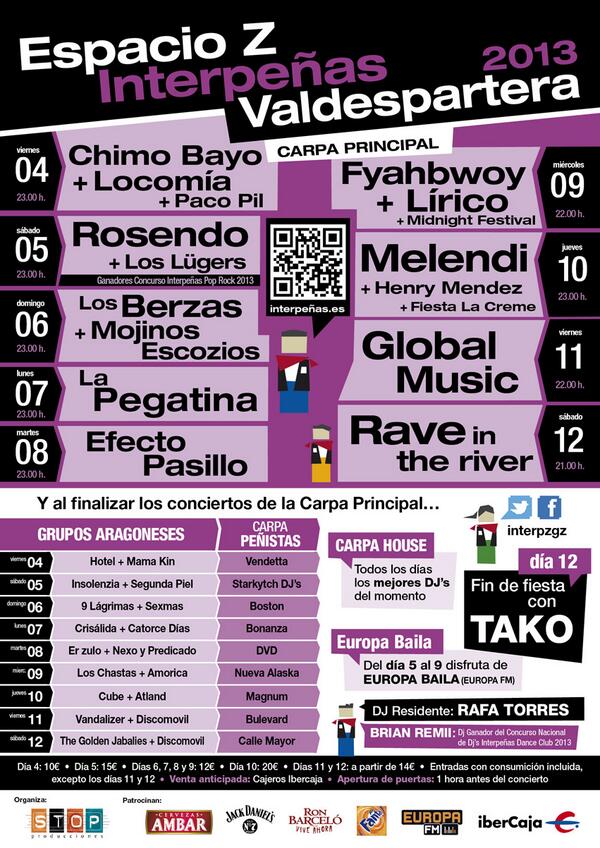 interpzgz's tweet photo. Cartel definitivo Espacio Z Interpeñas Valdespartera: http://t.co/R0wEsrLM3J http://t.co/nBjcf4fSD3