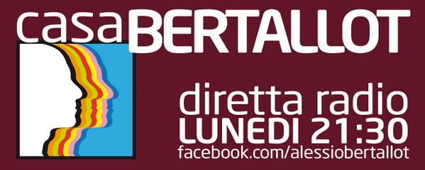 bertallot's tweet photo. Stasera, alle 21 e 30 , pubblico su http://t.co/4zNX71Y2sb il link per ascoltare la diretta radio da Casa @bertallot http://t.co/ElApv7Ai19