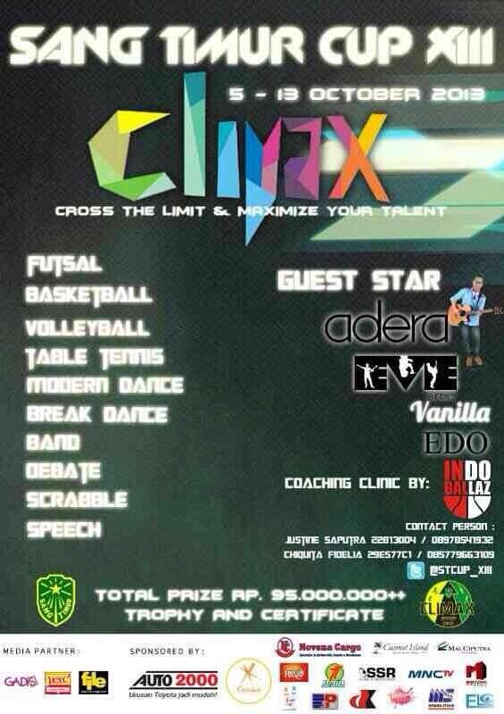 RT <a href="/STCUP_XIII/">Sang Timur</a>: Cross the LImit and MAXimize your talent! 🌟 5-13 Okt 2013