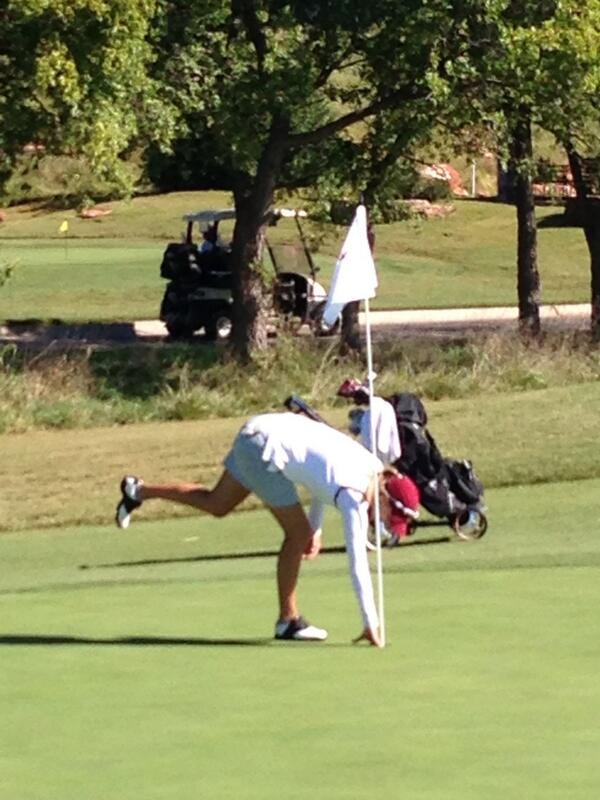KUCoachKuhle's tweet photo. Three under par 277 from the Pios today and a hole in one from @tjdaff on 17 #congrats #firstholeinone http://t.co/YOtluAYHQl
