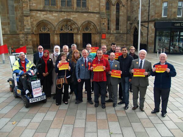Malcolm4Linn's tweet photo. Thanks to all my comrades in the Labour Group who turned out today for @John4Govan and delivered 1000's of leaflets. http://t.co/ZXHRg0p3Qo