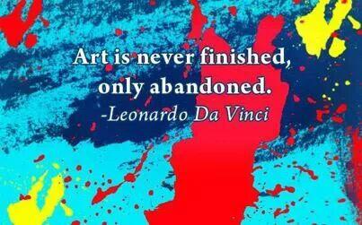 LorneDonnelly's tweet image. “@Forestfairy27: &quot;Art is never finished, only abandoned&quot; Leonardo Da Vinci #quote http://t.co/wiVwU7M3Ln” #leonardoismyhero #createtoheal