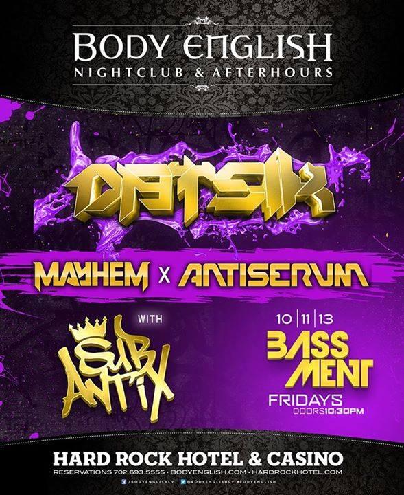 BassmentFridays's tweet photo. FRIDAY @datsik @ANTISERUM @mayhemSLR #BASSMENTFRIDAYS Local Love in full effect! DM for guestlist and tables! http://t.co/Xh37ftiYDa