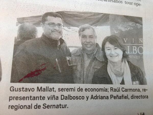 Día Mundial del Turismo, Viña Dalbosco en el diario El Día <a href="/Vinosnorte/">Raul Carmona Ronsecco</a>
