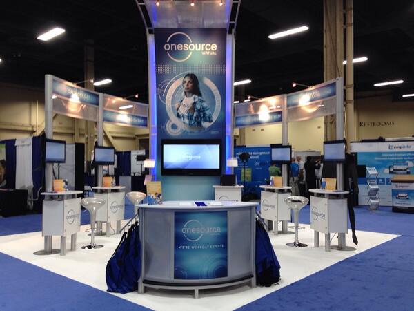 OneSourceV's tweet image. We&apos;re getting ready for a great day at #HRTechConf!! The fun starts at booth 1345. #WorkdayExperts