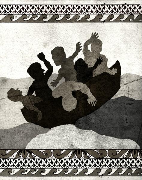 hellophong's tweet photo. Lampedusa shipwrecks, after Gericault! #Lampedusa http://t.co/I3D2e9V9Nv
