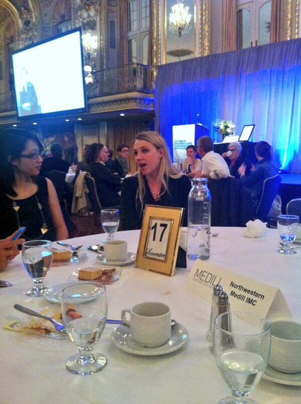 Proud to be representing #medill #imc13 at #cafawoy celebrating #leoburnett USA CCO Susan Credle & women in ads!