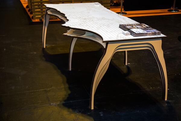 alexhaw's tweet image. &amp;amp; the #worldtable - a take-home 8' version of #worldscape, kingpin of our #worldseriesfurniture