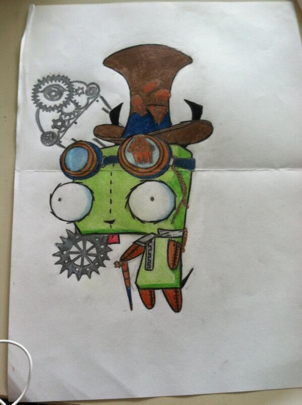 Neon_Chick16's tweet photo. MY finished steampunk art work http://t.co/eDA75RiqtE